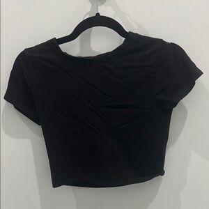 Classic Black Women's Crop Top
